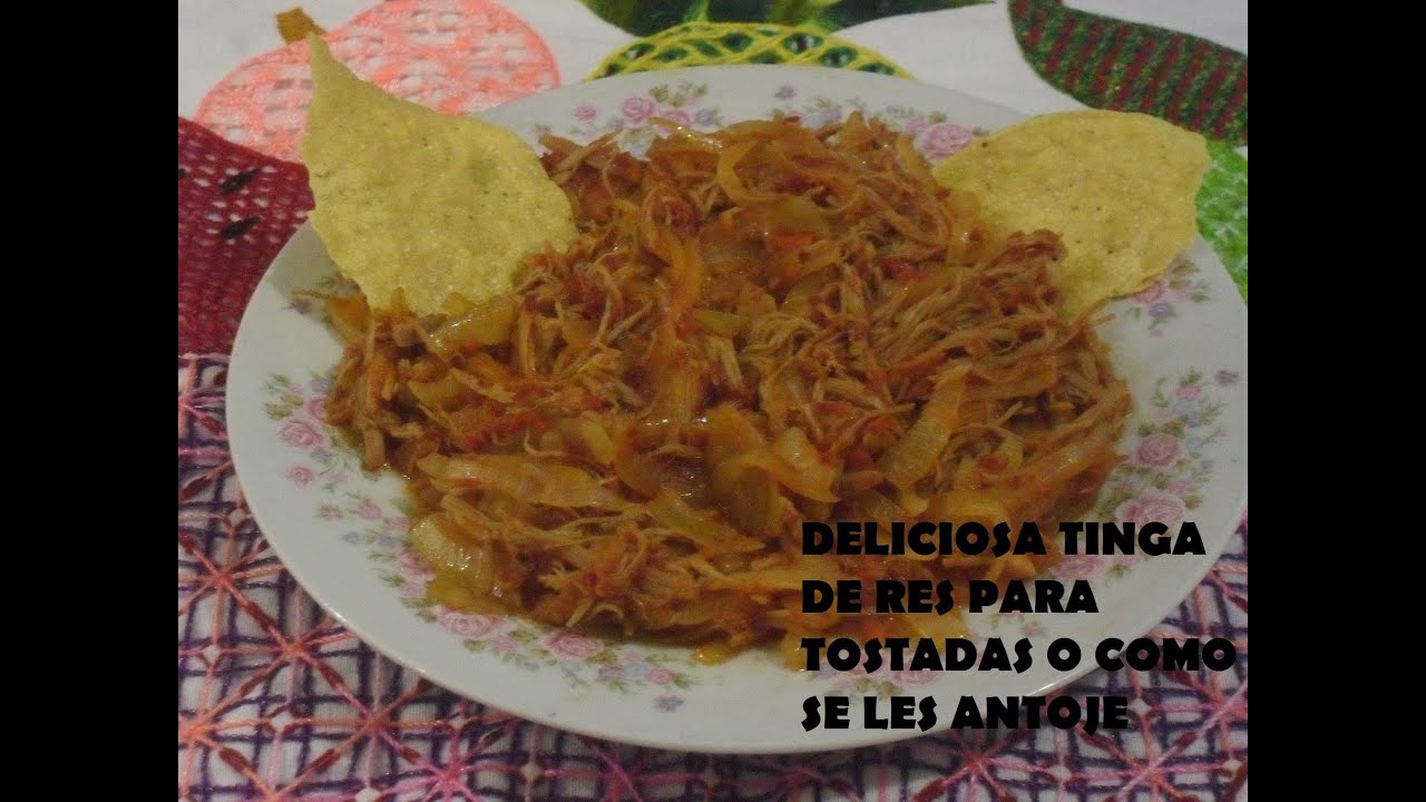 RICA TINGA DE RES PARA TOSTADAS,QUESADILLAS ( LOS ANGELES COCINAN