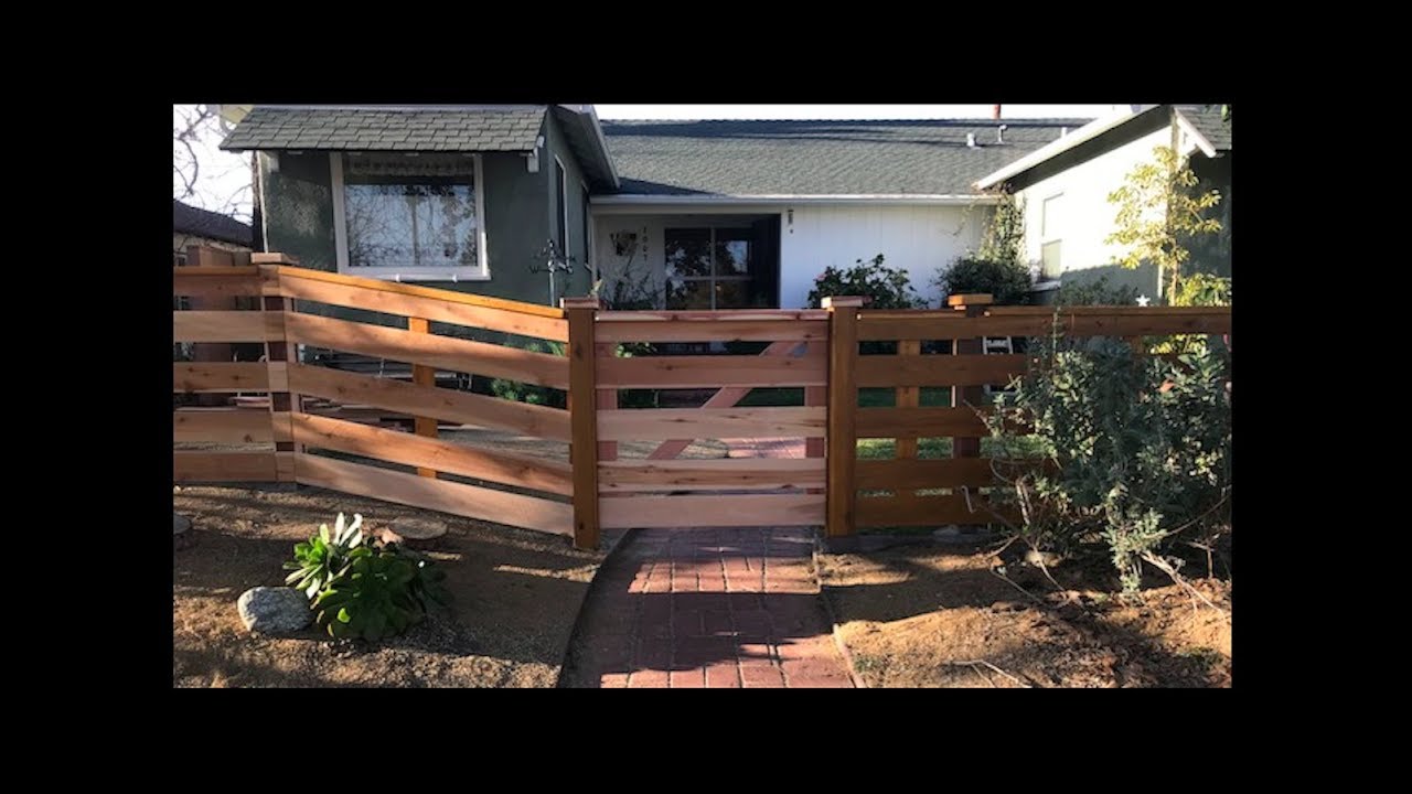 ⭐️How To Build A Front Yard Fence - Simple &  Easy‼️@Co-Know-Proconstructiontips - Youtube