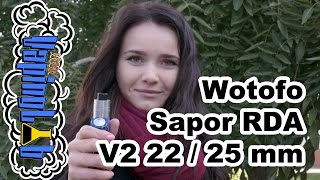 Обзор дрипок Wotofo Sapor RDA  V2 22 / 25 mm