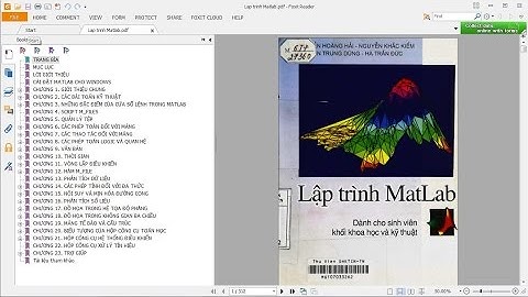 Ebook Matlab - Lập trình Matlab