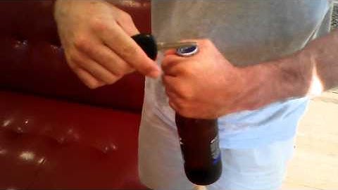 How to open a beer bottle with a car key