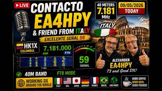 Great 40m SSB Contact with EA4HPY & Friends from Italy | Strong 59 Signals