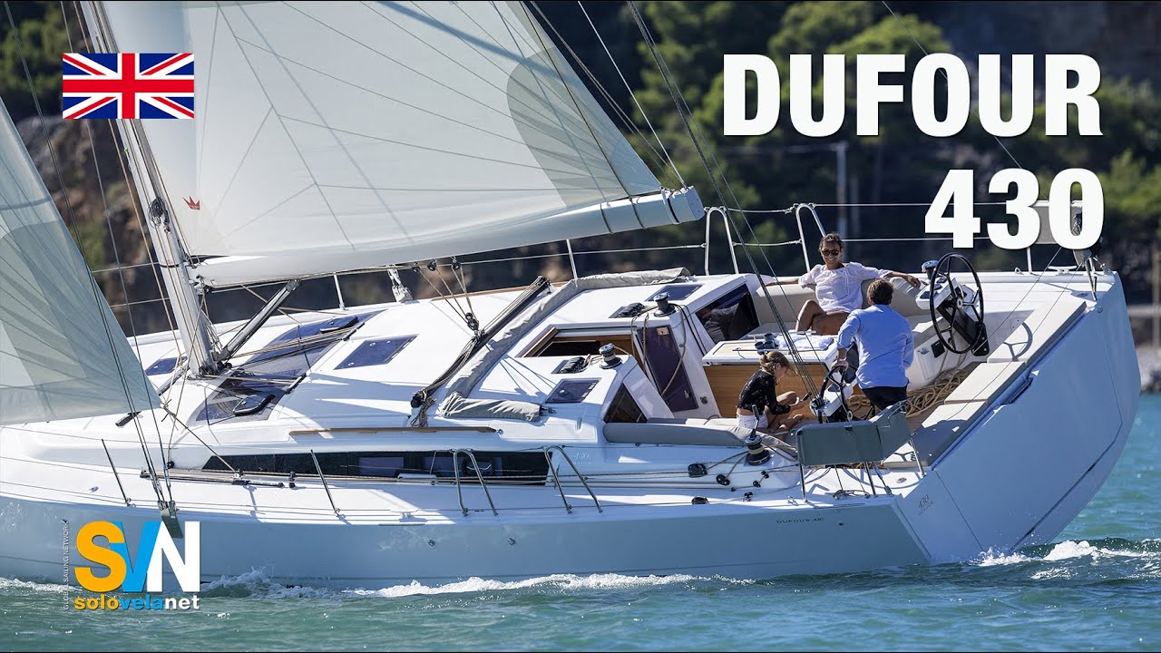 Dufour 430 (English) - Sea trial video - 4K