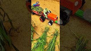 Mini Tractor Grass Cutting Machine DIY🛠️ Creative Toy Farming Project#MiniTractor #GrassCutter