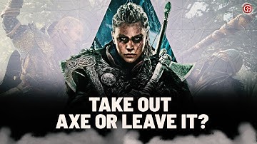 Assassins Creed Valhalla Weird Axe-Head Character - Take out the Axe or Leave it?