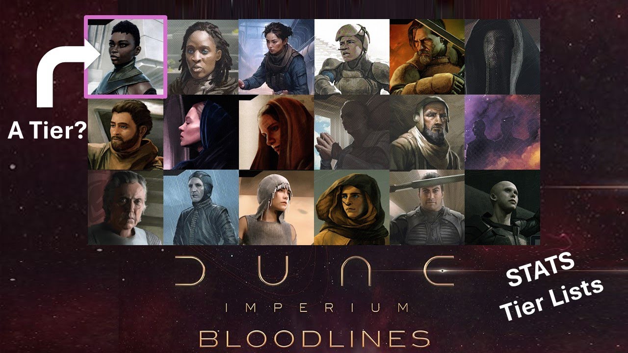 Dune Imperium: Uprising Bloodlines Stats and Leader Tier List - YouTube