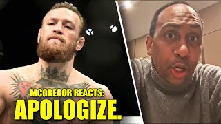 Conor McGregor demands Stephen A. Smith to apologize for Cowboy comments, Smith fires back at Rogan