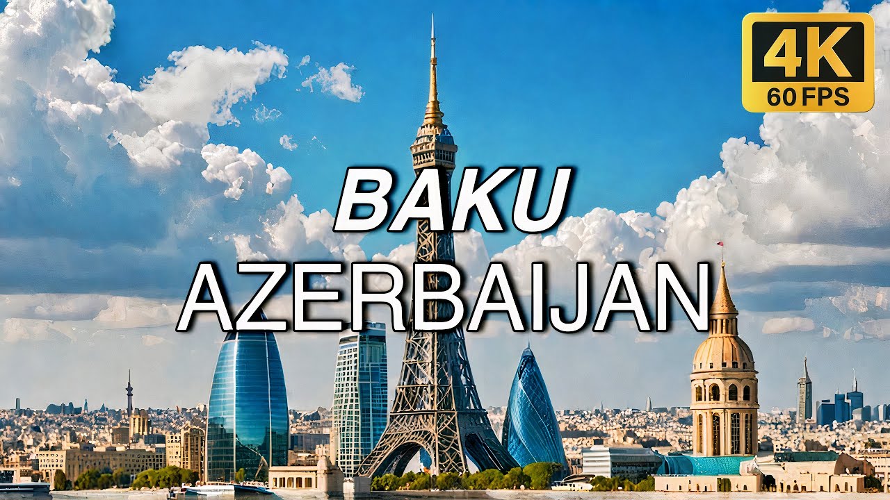 Baku, Azerbaijan AMAZING Walking Tour in 4K 60FPS