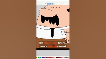 Cartoon Man in Inkscape #tutorial #art #inkscape #vectorart