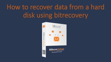 How to recover data from a hard disk using bitrecovery