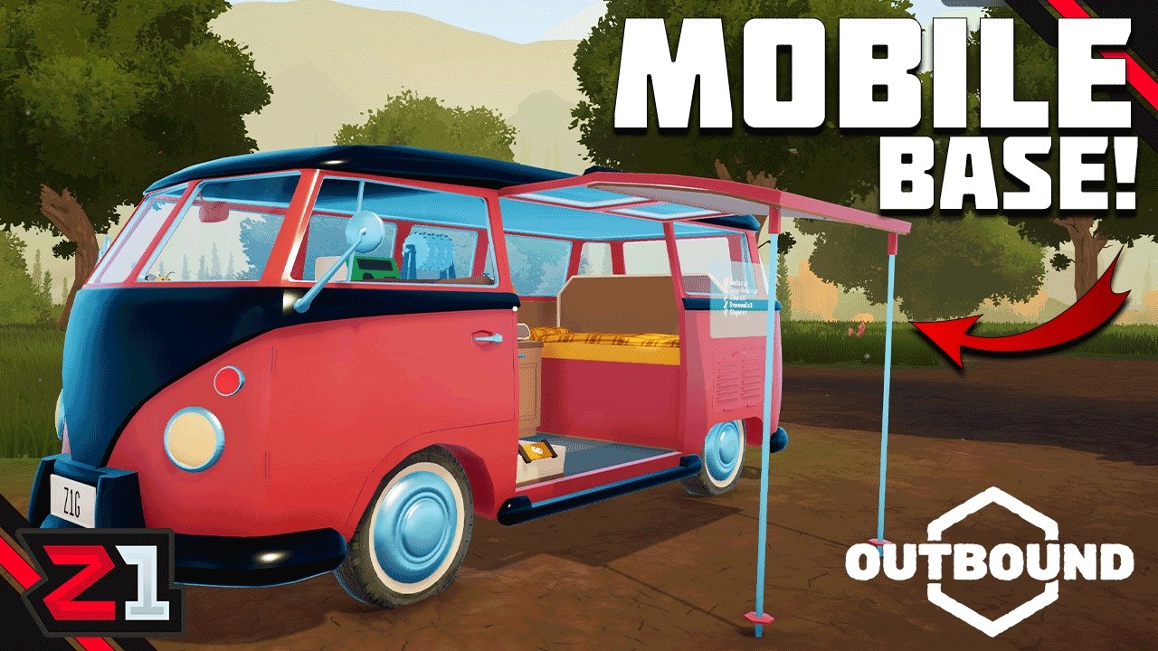 Building A MOBILE BASE And Exploring The Wilderness! Outbound Free Demo ...