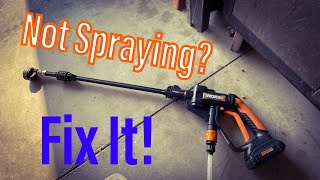 Fix Worx Hydroshot Not Pulling Water