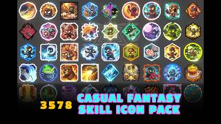 Casual Fantasy Skill Icons Pack – 3500 RPG UI Icons (URP) Casual Fantasy Skill Icons Pack – 3500 RPG UI Icons (URP)