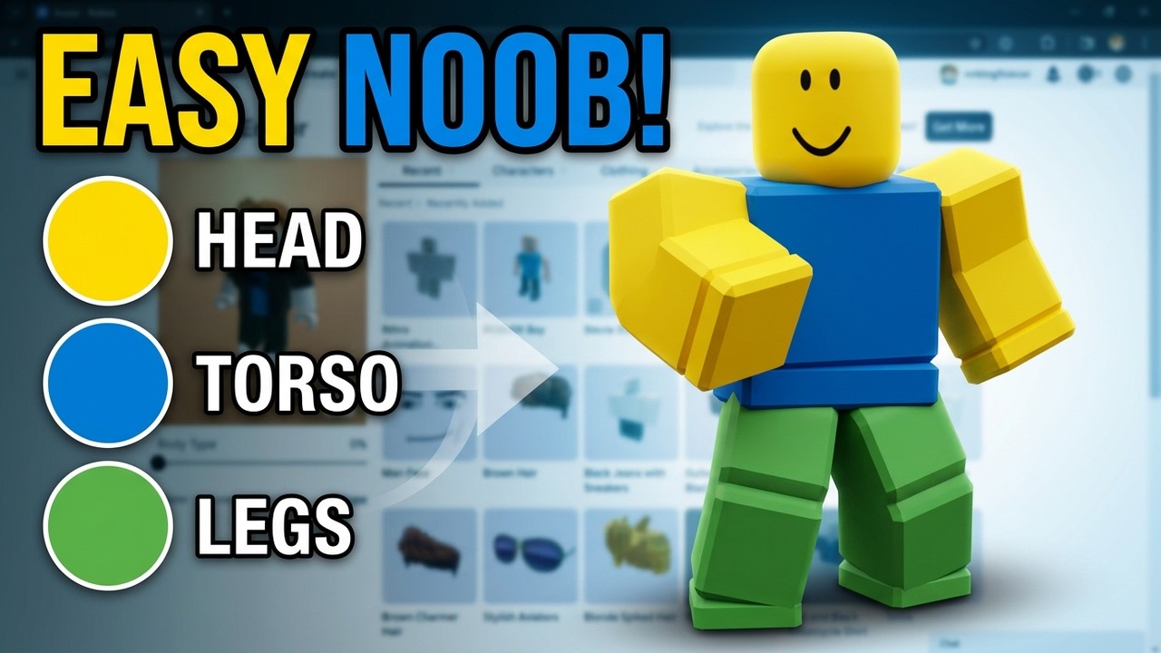 Nabiヘッド(ノーマルスキン/ノーメイク) How to Make Noob Avatar in Roblox (2026) - YouTube