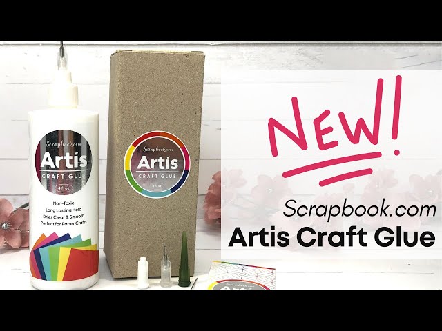  Artis Craft Glue - Perfect for Paper - Precision Tips and  No Clog Pin Bundle - 4 fl oz