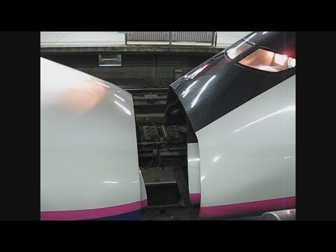 Ｅ２系はやてＥ３系こまち 仙台駅にて併合（再編集版）