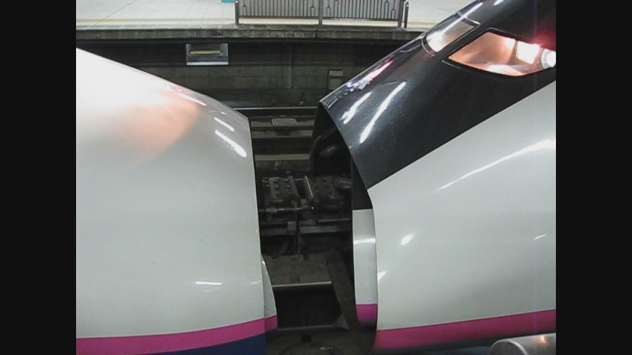 Ｅ２系はやてＥ３系こまち 仙台駅にて併合（再編集版）