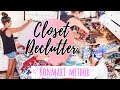 CLOSET DECLUTTER || KONMARI METHOD || DECLUTTER WITH ME 2020 Call Me Kels