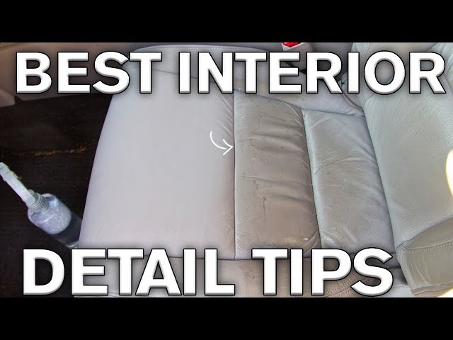 How To Clean Car Interior Detailing - Leather Upholstery Car Cleaning Guide