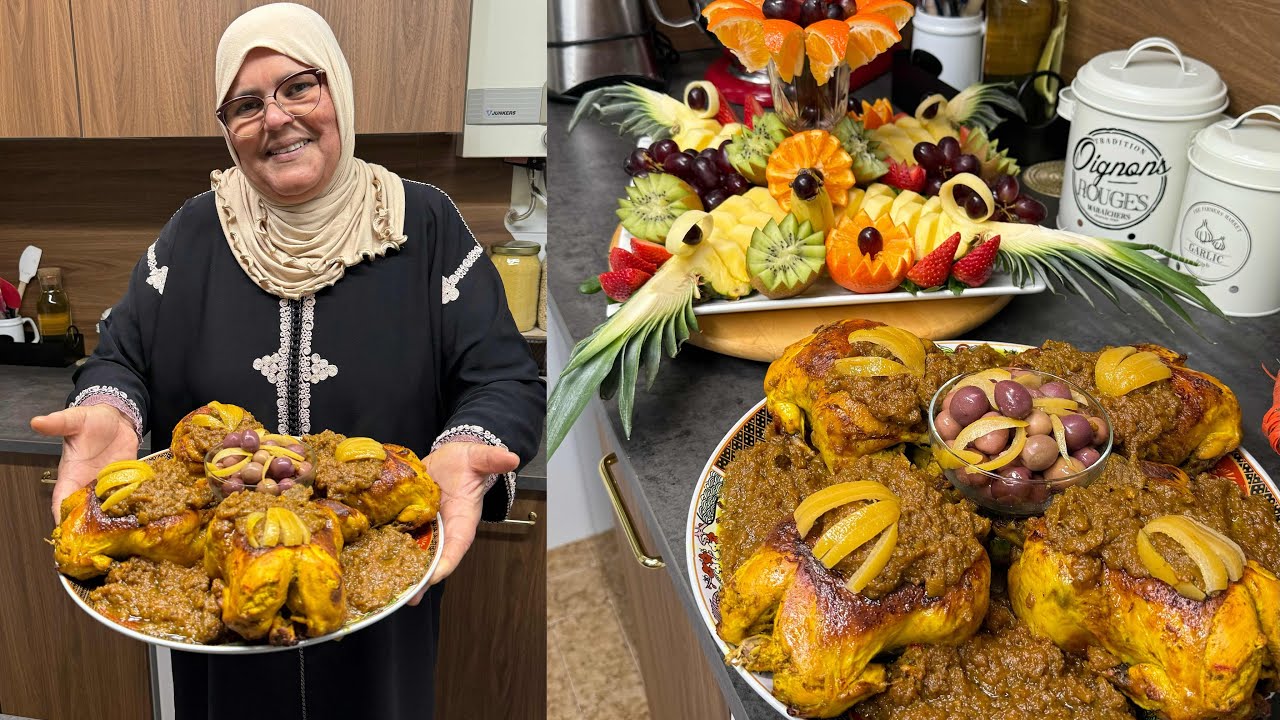 الدجاج بالدغميرة على طريقة الأعراس بدغميرة معلكة وشرح بالتفصيل