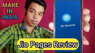 Review Jio Pages | Jio Pages How To Use | Jio Browser | Indian Chrome Browser |  Deep Tech Help screenshot 1
