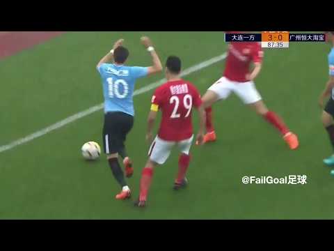 Yannick Carrasco amazing nutmegs before goal