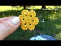 DIY Tutorial EASY Crochet Flower  How to Crochet Flower