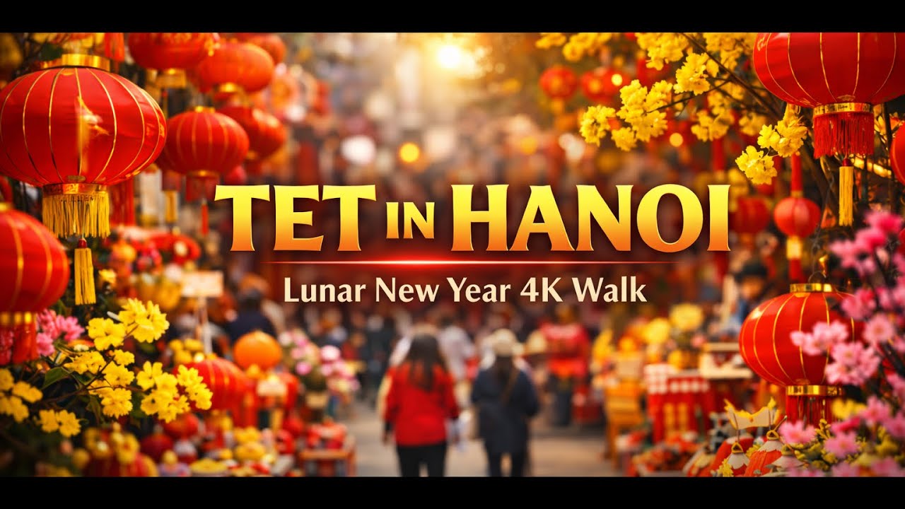 Hanoi 4K | First Day of Lunar New Year (Tet Festival in Vietnam)