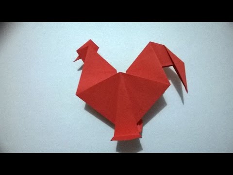 Origami Gallo De Papel How To Make A Origami Rooster