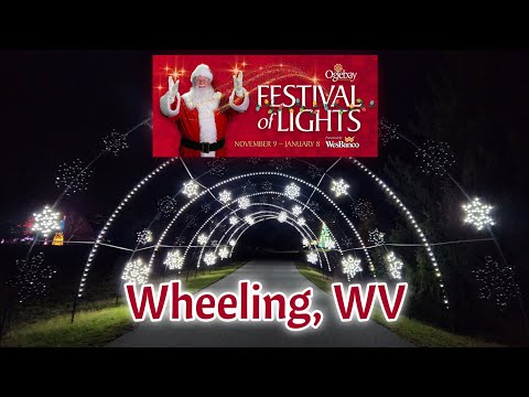Video: Oglebay Winter Festival of Lights sa West Virginia