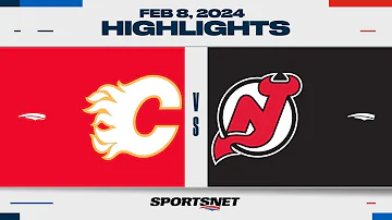 NHL Highlights | Flames vs. Devils - February 8, 2024