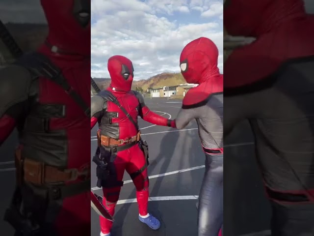 Spidey seems stressed... lol  #deadpool #spiderman #capitanAmerica #dance #fyp #cute #ohno