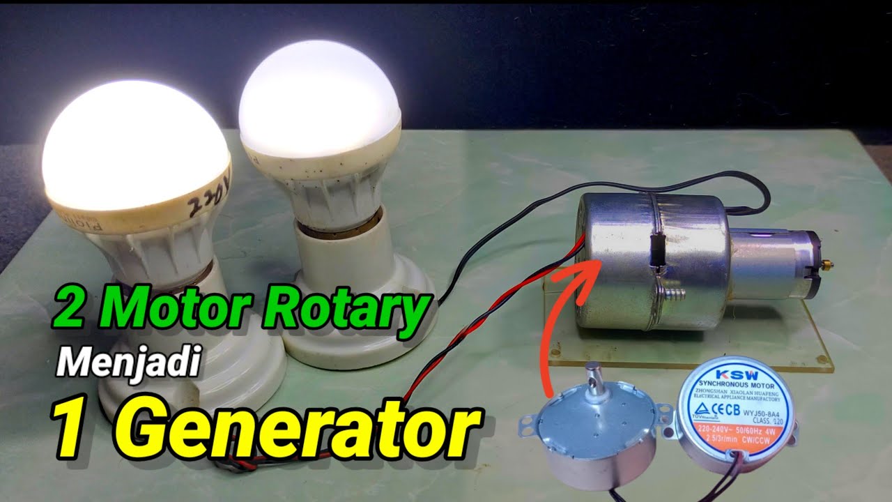 Upgrade generator listrik motor rotary antena TV