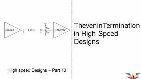 Thevenin Termination in High Speed Designs | High Speed Designs - Part 13 |  High Speed Terminations