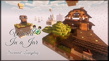 Minecraft survival longplay World In a Jar 🍷【4K】No commentary