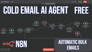 How To Build A Cold Email AI Agent Using N8N for FREE, AUTOMATIC BULK EMAILS.