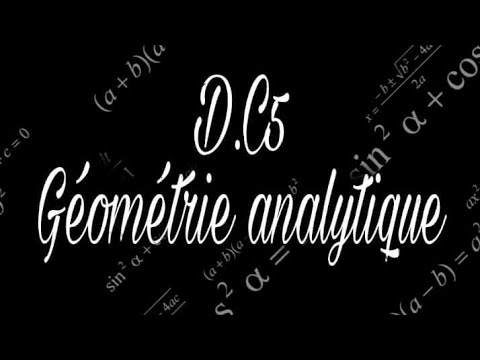 devoir de contrôle 5 exercice géométrie analytique