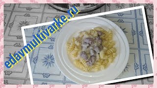 Куринные сердечки в сметанном соусе Куринные сердечки в сметанном соусе