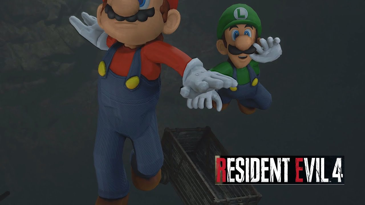 Resident Evil 4 remake mod replaces Leon and Luis with Mario and Luigi