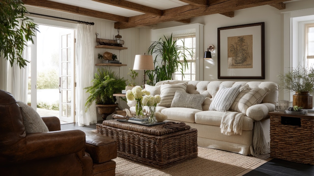 Весенний стиль Ralph Lauren: современный фермерский дом в сочетании с уютом: вневременные интерье...