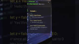 Logical operators in Javascript #interviewquestions #javascript #shorts #techwithmuskan #trending