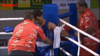 Boxing Match. Fiji Vs Tonga 15Th Pacific Games 2015