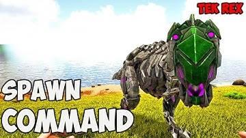 Tek Rex ARK Spawn COMMAND | How To Summon TEK REX Ark CODE 2023