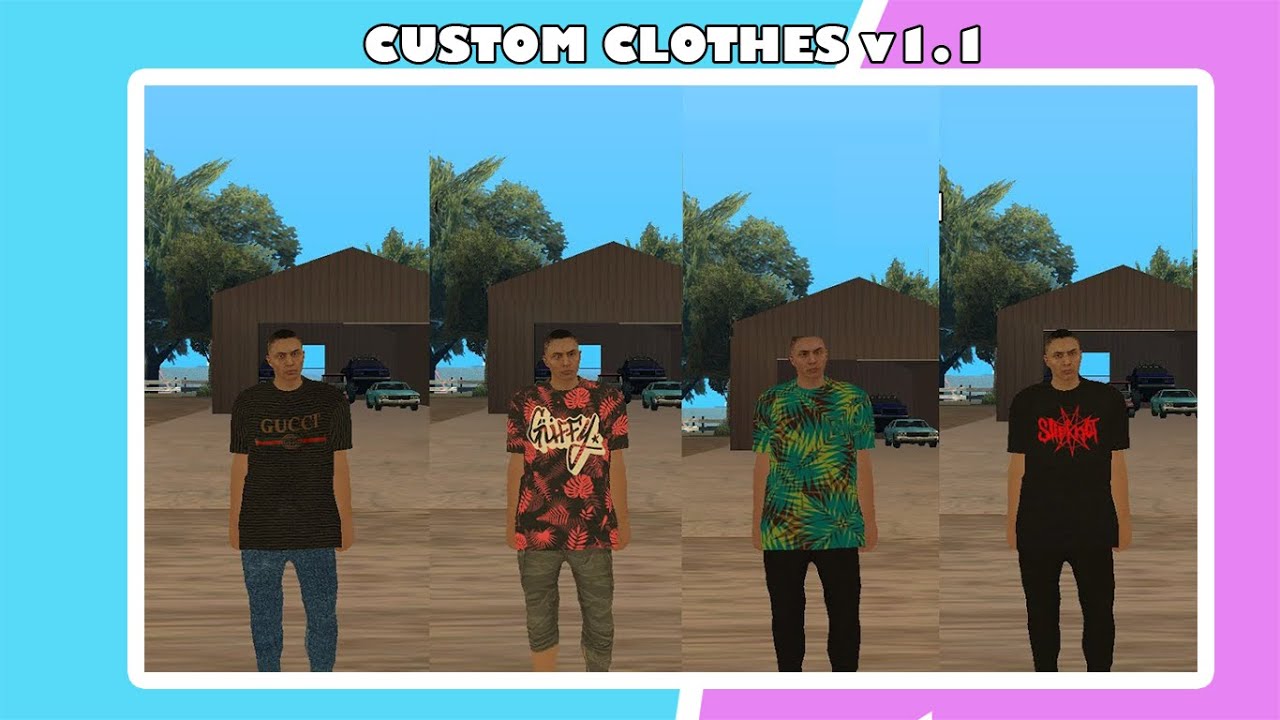[MTASA] System Custom Clothes Free By Pandfort - YouTube