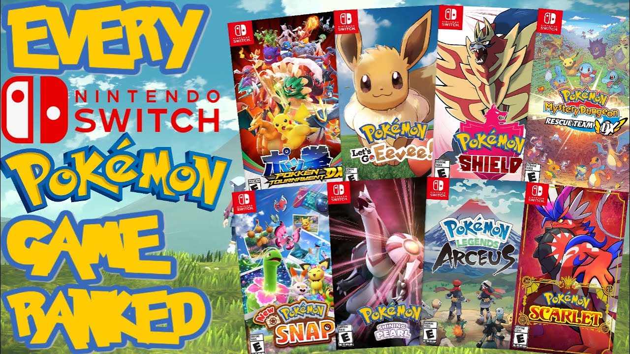Ranking EVERY Pokemon Game On Switch From WORST TO BEST (Top 11