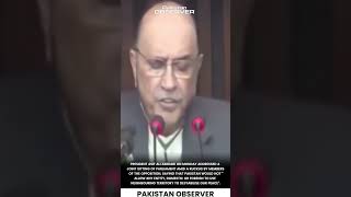 Zardari Warns Against Destabilisation Amid Opposition Ruckus in Parliament | Pakistan Observer