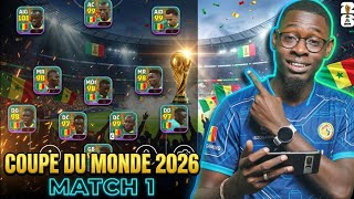 Je joue la coupe du monde sur efootball mobile || Match 1 Sénégal vs France