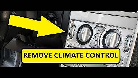 Chrysler Crossfire How to Removal Climate Control Panel Controller