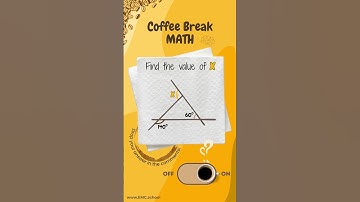 Can You Find the Value of X? 🤔 | Coffee Break Math Challenge #FindX #GeometryPuzzle
