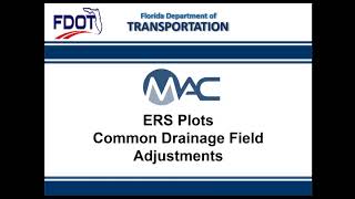 Drainage Plot Field Adjustments